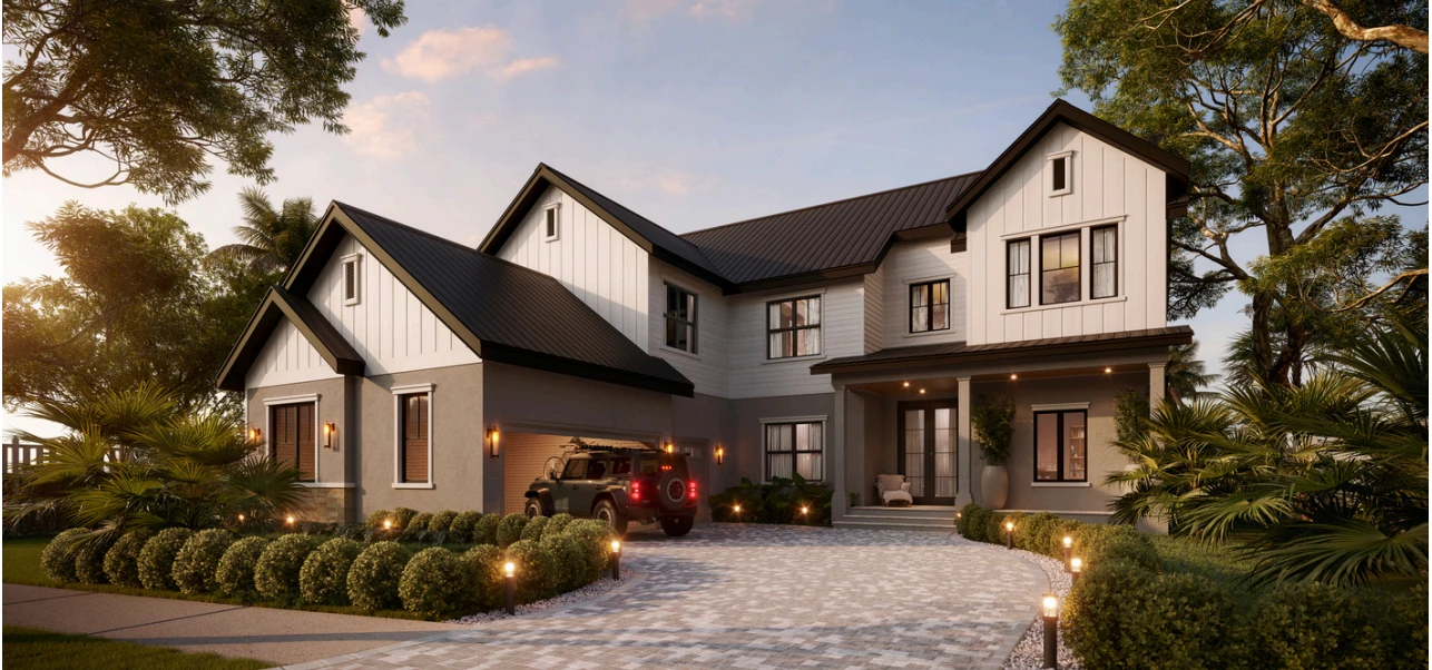 Oakshade Front Elevation Grove at Harvest District